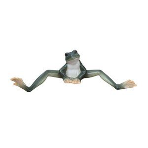 Franz Frog Sitting Both Legs Out Porcelain Figurine FZ00078 EUC